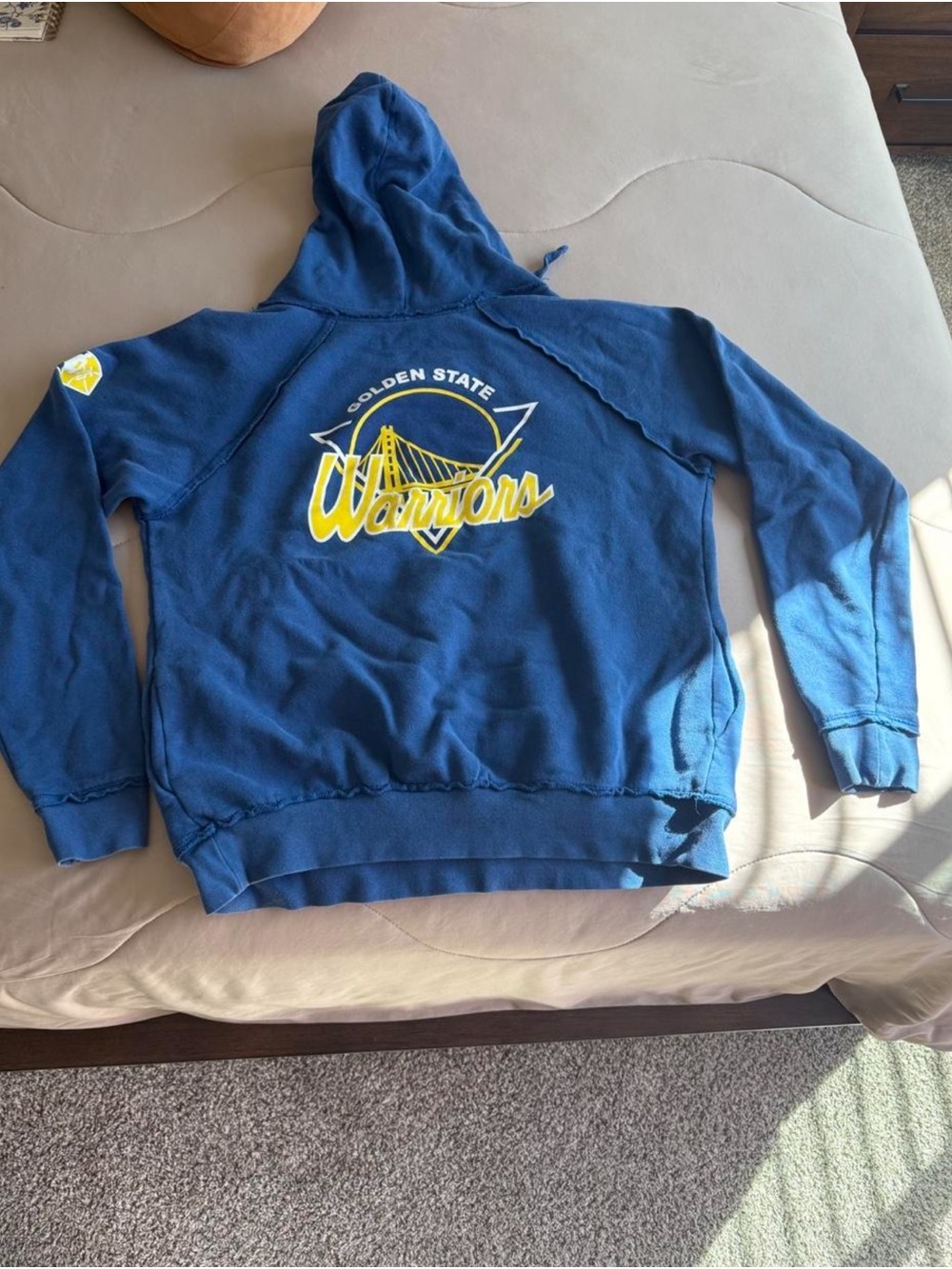 New Era Golden State Warriors Blue Hoodie